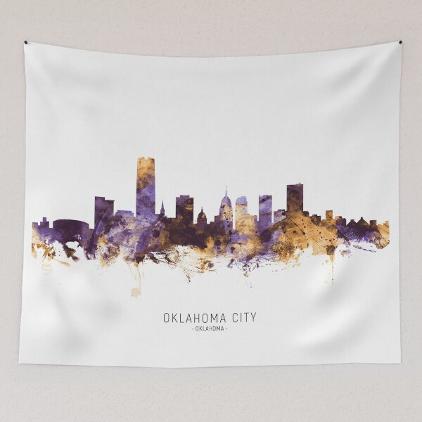 Aperçu de l'œuvre Oklahoma City Skyline créée et vendue par ArtPrints.