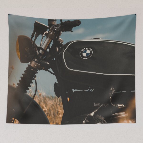 Item preview, Vintage motorcycle photo, cafè racer, man cave gift, happiness is a full tank designed and sold by Spallutos.