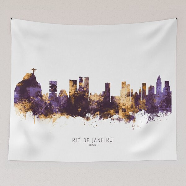 Item preview, Rio de Janeiro Brazil Skyline designed and sold by ArtPrints.