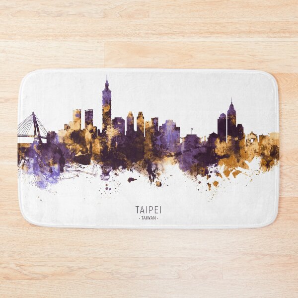 Item preview, Taipei Taiwan Skyline designed and sold by ArtPrints.