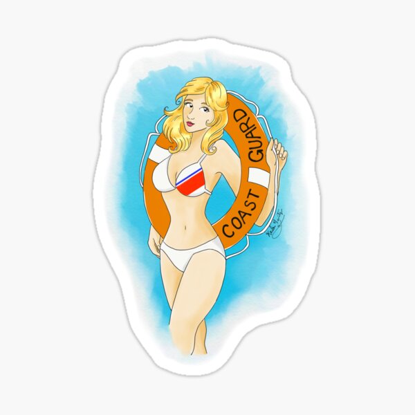 USCG Bikini Sticker