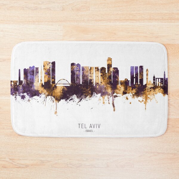Item preview, Tel Aviv Israel Skyline designed and sold by ArtPrints.