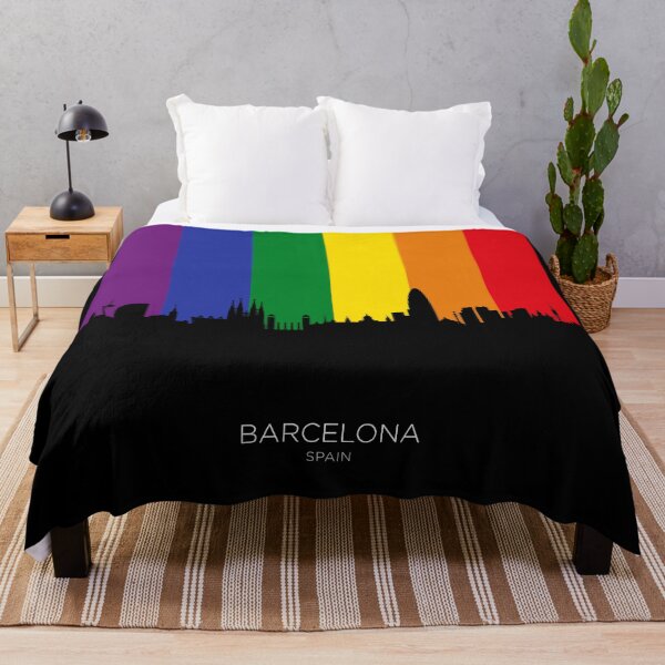 Item preview, Barcelona Spain Skyline designed and sold by ArtPrints.