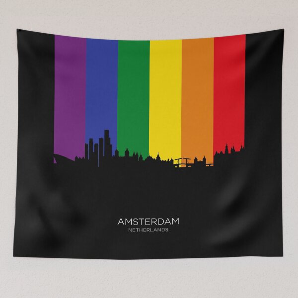 Item preview, Amsterdam The Netherlands Skyline designed and sold by ArtPrints.
