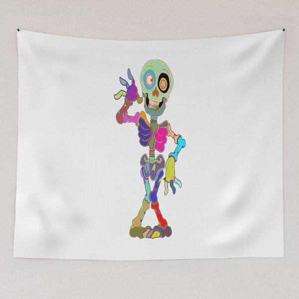 Item preview, Colorful dancing skeleton Halloween gift  designed and sold by rachidkrouch.