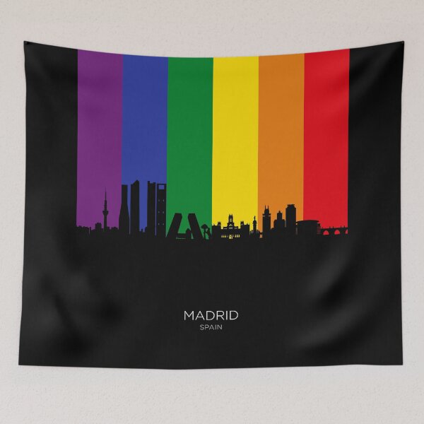 Item preview, Madrid Spain Skyline designed and sold by ArtPrints.