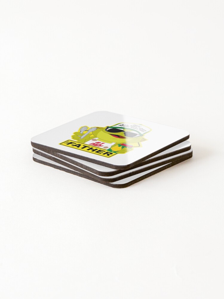 Thumbnail 4 of 5, Coasters (Set of 4), Toad Rage! THE FATHER designed and sold by Rookie.