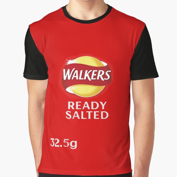 Walkers Ready Salted Crisps design Graphic T-Shirt