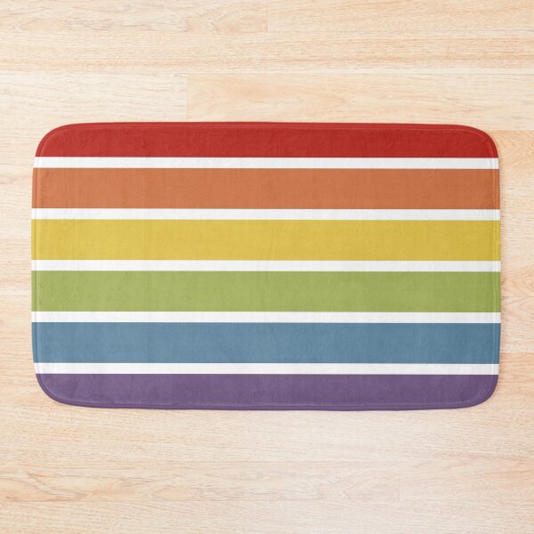 Item preview, Retro Muted Color Striped Gay Pride Rainbow designed and sold by Ricaso.