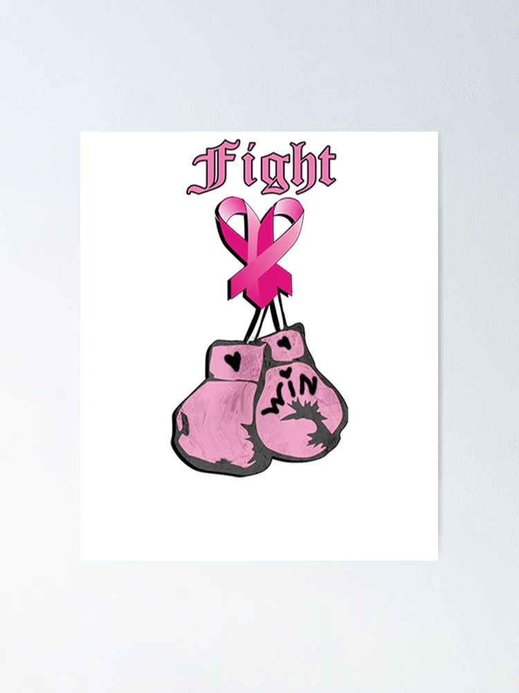 50 Pcs Breast Cancer Awareness Pins - Pink Ribbon Boxing Glove Brooches For Charity Events