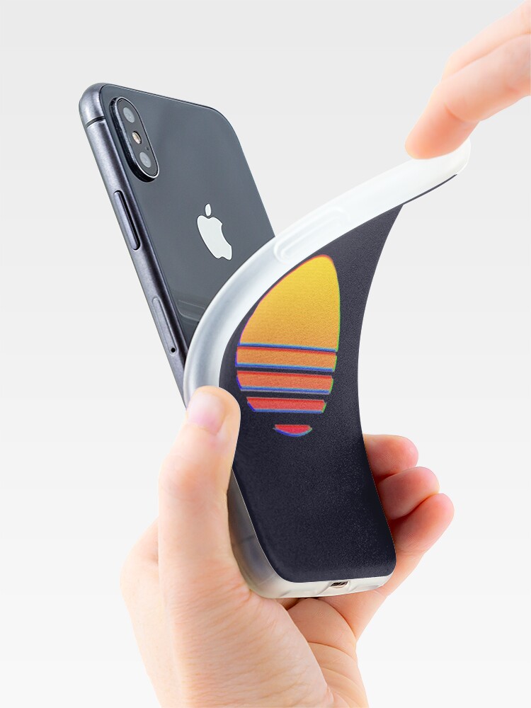 Alternate view of Outrun Retro Sun iPhone Case