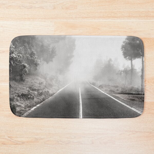 Item preview, foggy road in forest , trees and highway in fog designed and sold by ohaniki.