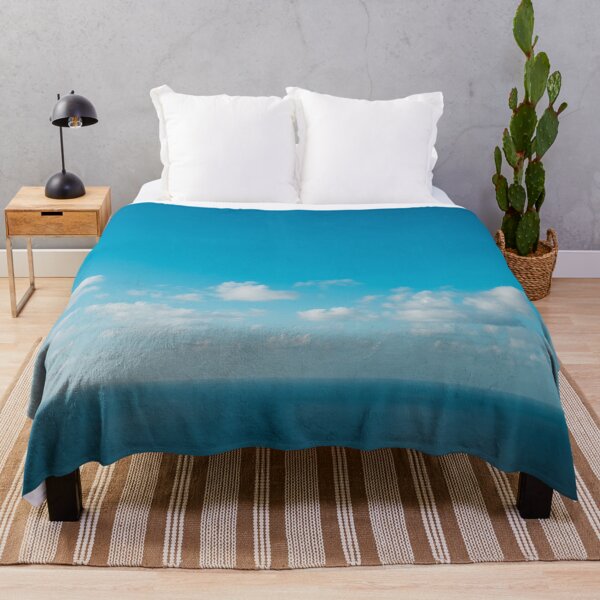 Item preview, blue sky above ocean panorama with white clouds designed and sold by ohaniki.