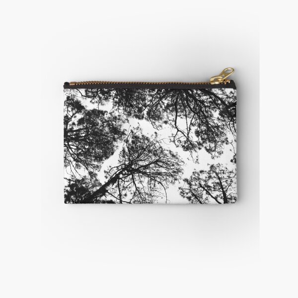 Item preview, Forest landscape photography trees - black and white 1x1 designed and sold by ohaniki.