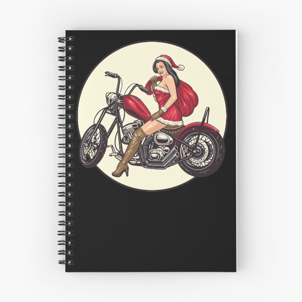 Artikelvorschau, Sexy Nikolaus Girl mit Motorrad I für Weihnachten entworfen und verkauft von ChrisFeil.