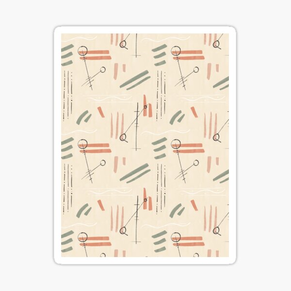 Tribal Signs #redbubble #pattern Sticker