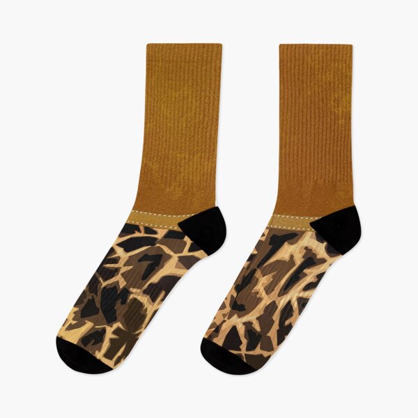 Item preview, Graphic Giraffe Print and Digital Brown Leather designed and sold by jocelynsart.