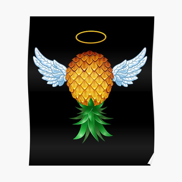 Swinger Upside Down Pineapple Posters Redbubble