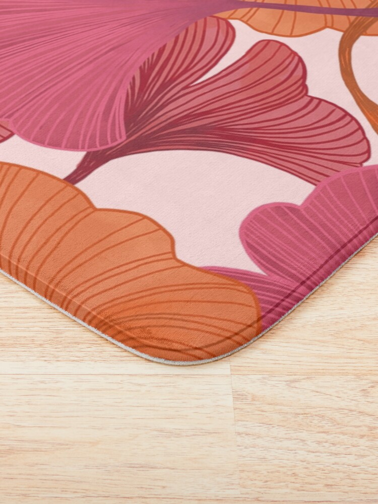 Alternate view of Autumn Ginkgo Leaves Bath Mat