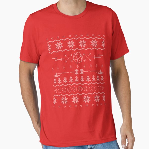 D&D Christmas Ugly Sweater Essential T-Shirt