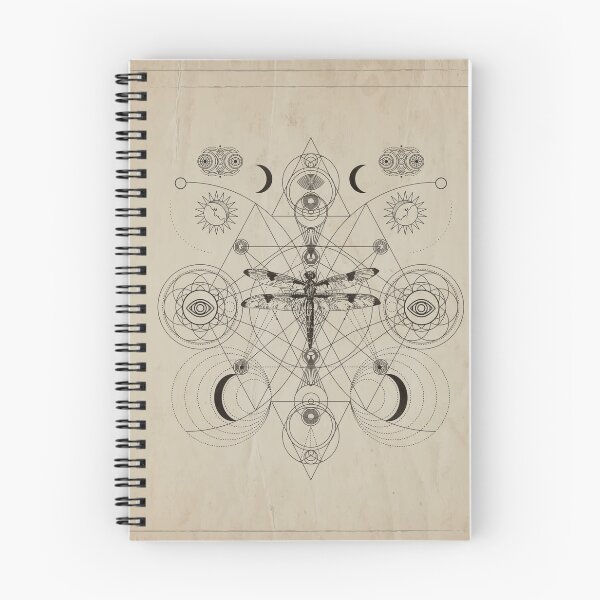 Item preview, Dragonfly Sacred Geometry Composition  designed and sold by k9printart.