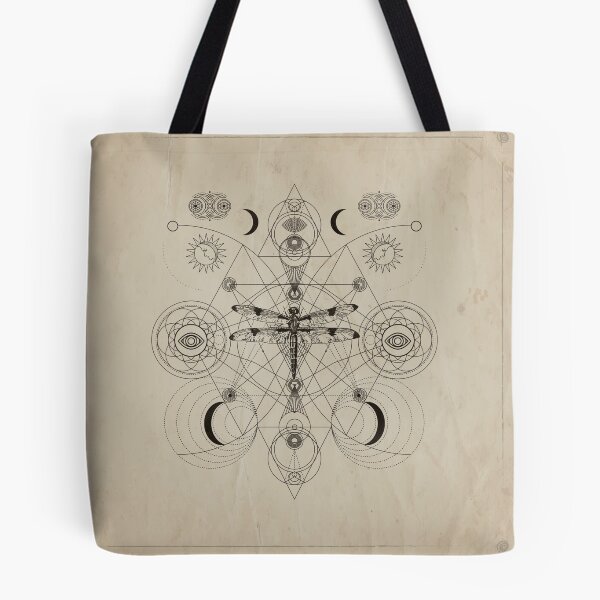 Item preview, Dragonfly Sacred Geometry Composition  designed and sold by k9printart.