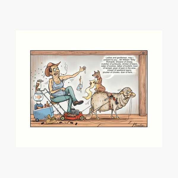 Shearer Of Sheep Art Print