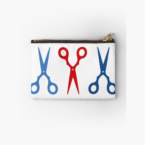Item preview, Barber shop scissors - red and blue designed and sold by XOOXOO.