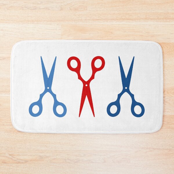 Item preview, Barber shop scissors - red and blue designed and sold by XOOXOO.