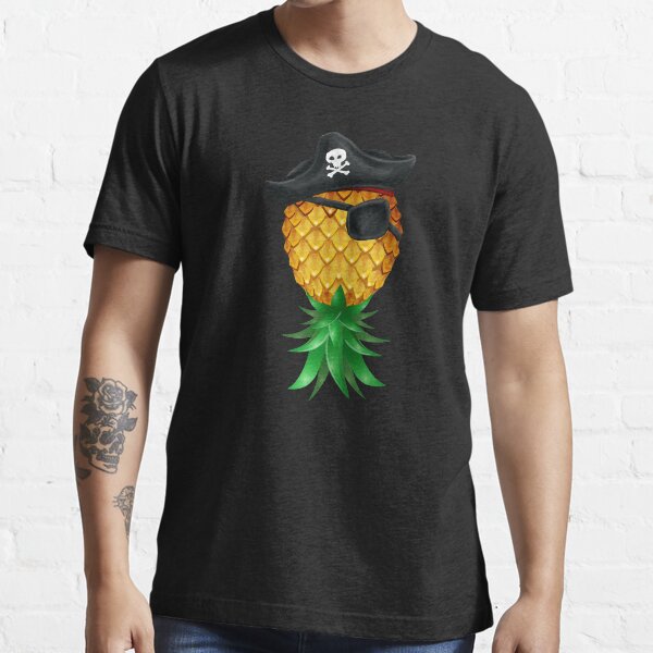Pirate Jolly Roger Pineapple Swinger Upside Down Essential T-Shirt