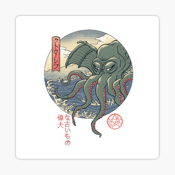 Item preview, Cthulhu Ukiyo-e designed and sold by vincenttrinidad.