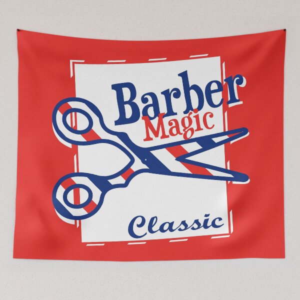 Item preview, Barber Magic - red, white, blue designed and sold by XOOXOO.