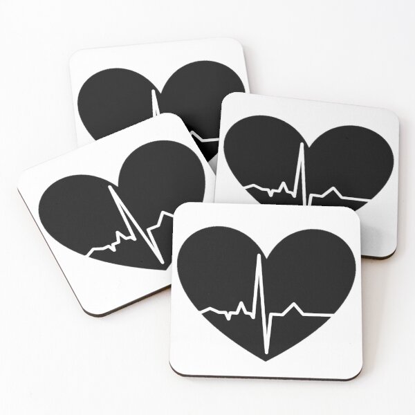Item preview, Black Heartbeat designed and sold by Sitamood.