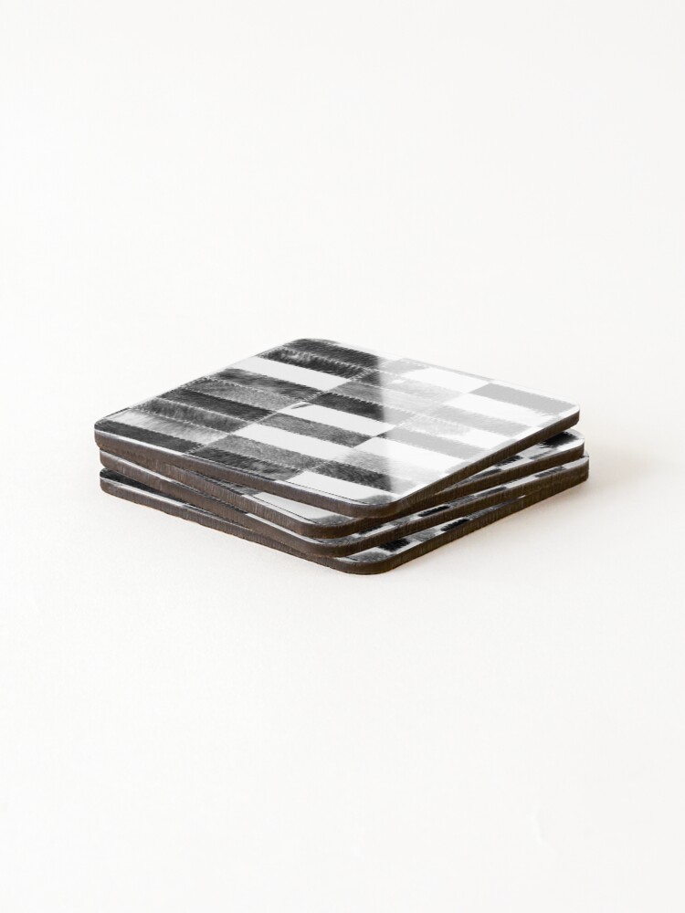 Thumbnail 4 of 5, Coasters (Set of 4), patchwork Cowhide Rug designed and sold by koovox.