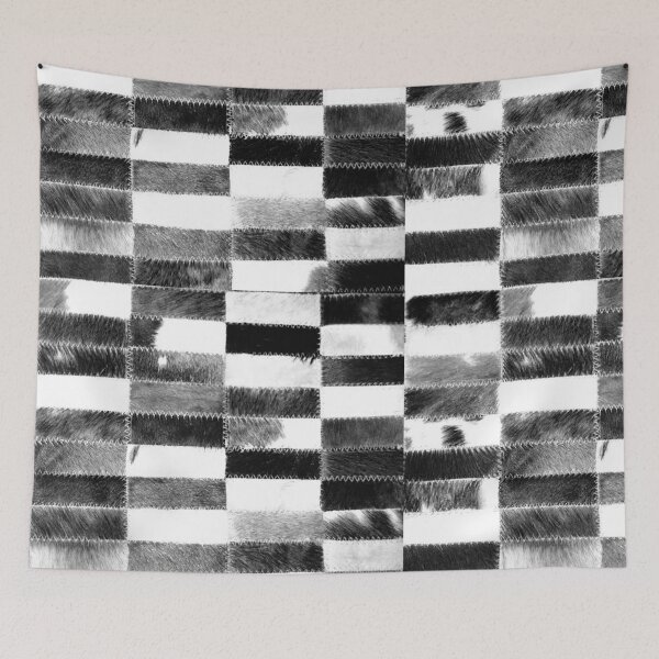 Item preview, patchwork Cowhide Rug designed and sold by koovox.