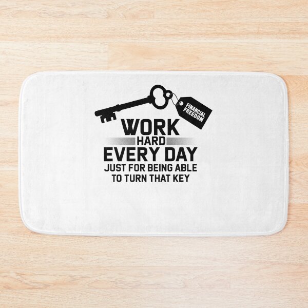 Item preview, Financial freedom key independence hard work designed and sold by Levin-Wirp.