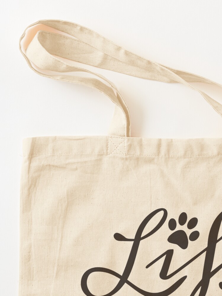 Alternate view of Life Is No All About Dogs But it Should Be | Black Tote Bag