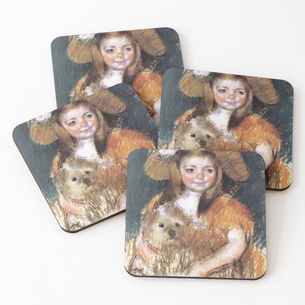 Item preview, Study of a Small child in a flowery hat painting - mary cassatt  designed and sold by Vintage Designs +.