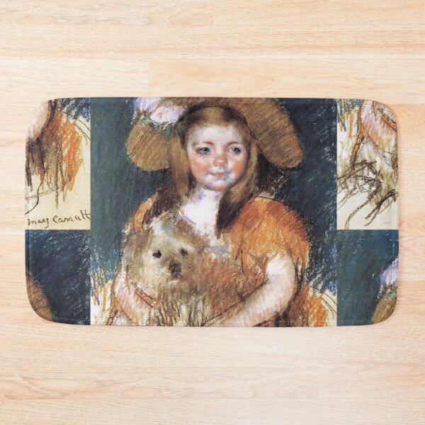 Item preview, Study of a Small child in a flowery hat painting - mary cassatt  designed and sold by Vintage Designs +.
