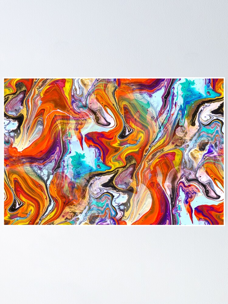 Alternate view of Fluid painting magic of love Poster