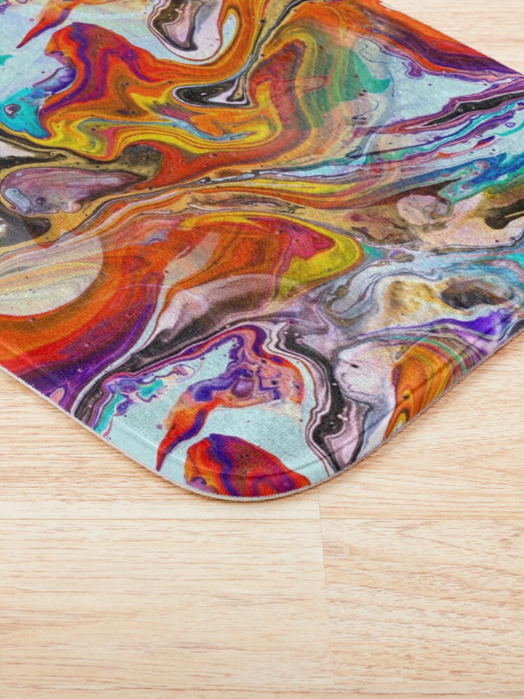 Alternate view of Fluid painting magic of love Bath Mat