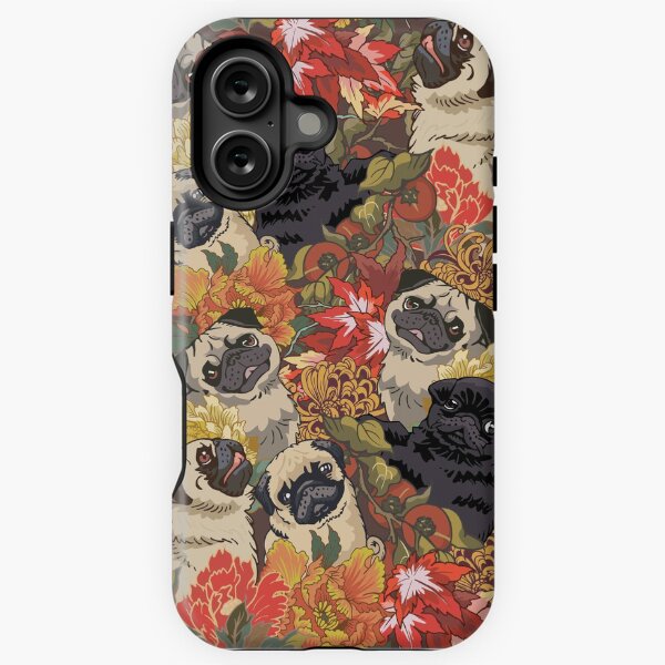 Vista previa del artículo con la obra « Porque Pugs Autumn», diseñado y vendido por Huebucket.