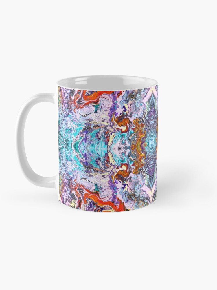 Alternate view of Fluid painting magic of love kaleidoscope Mug