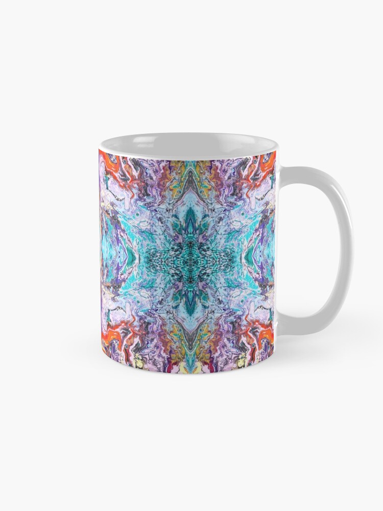 Alternate view of Fluid painting magic of love kaleidoscope Mug