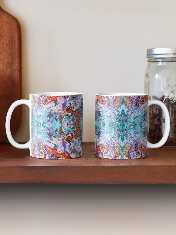 Alternate view of Fluid painting magic of love kaleidoscope Mug