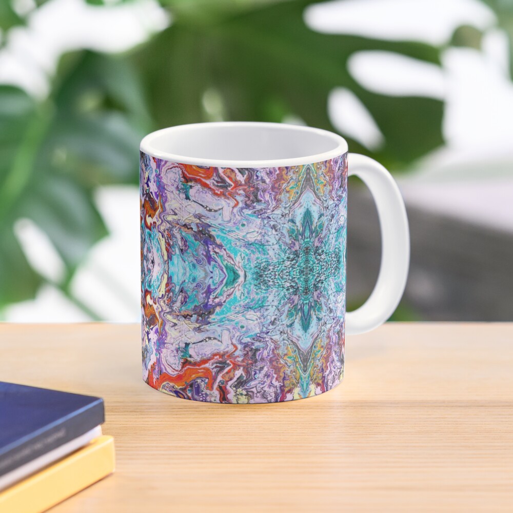 Fluid painting magic of love kaleidoscope Mug