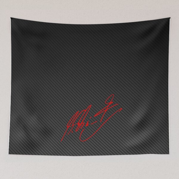 Artikelvorschau, Michael Schumacher Carbon Fibre Signature Poster – F1 Legend Art entworfen und verkauft von Road To Track.