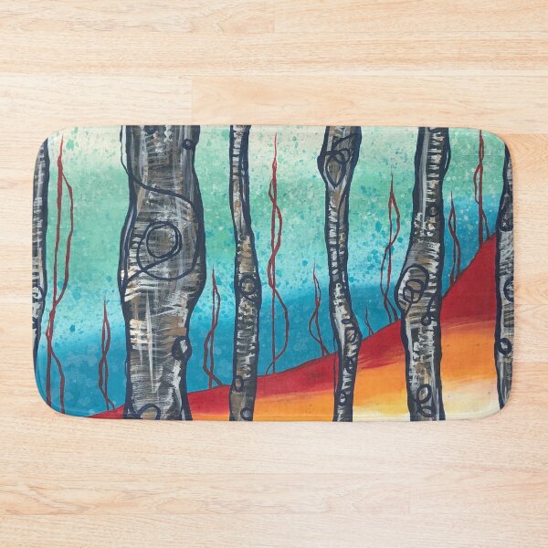 Item preview, Whimsical Birch Trees - Abstract Plein Air Painting designed and sold by Caroline Conlon.