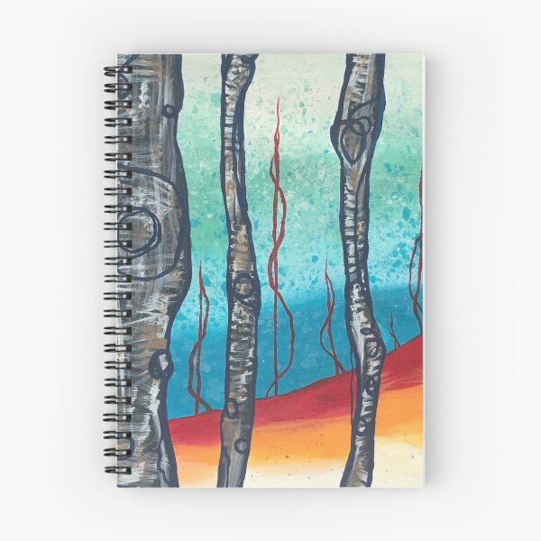 Item preview, Whimsical Birch Trees - Abstract Plein Air Painting designed and sold by Caroline Conlon.