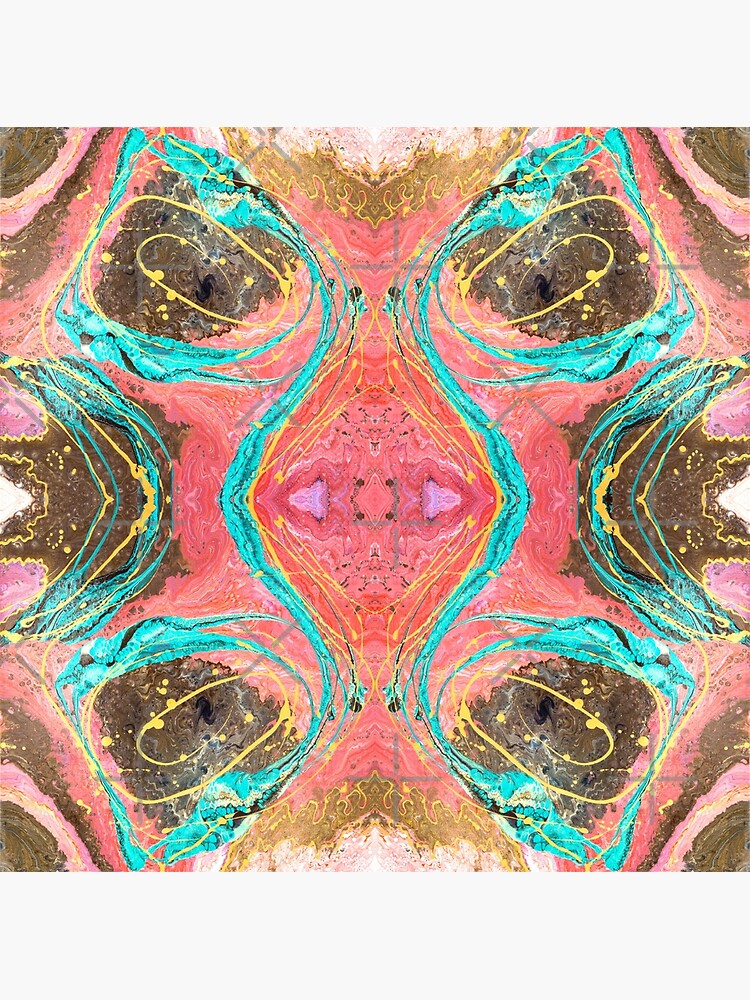 Fluid painting snake lair kaleidoscope by nobelbunt
